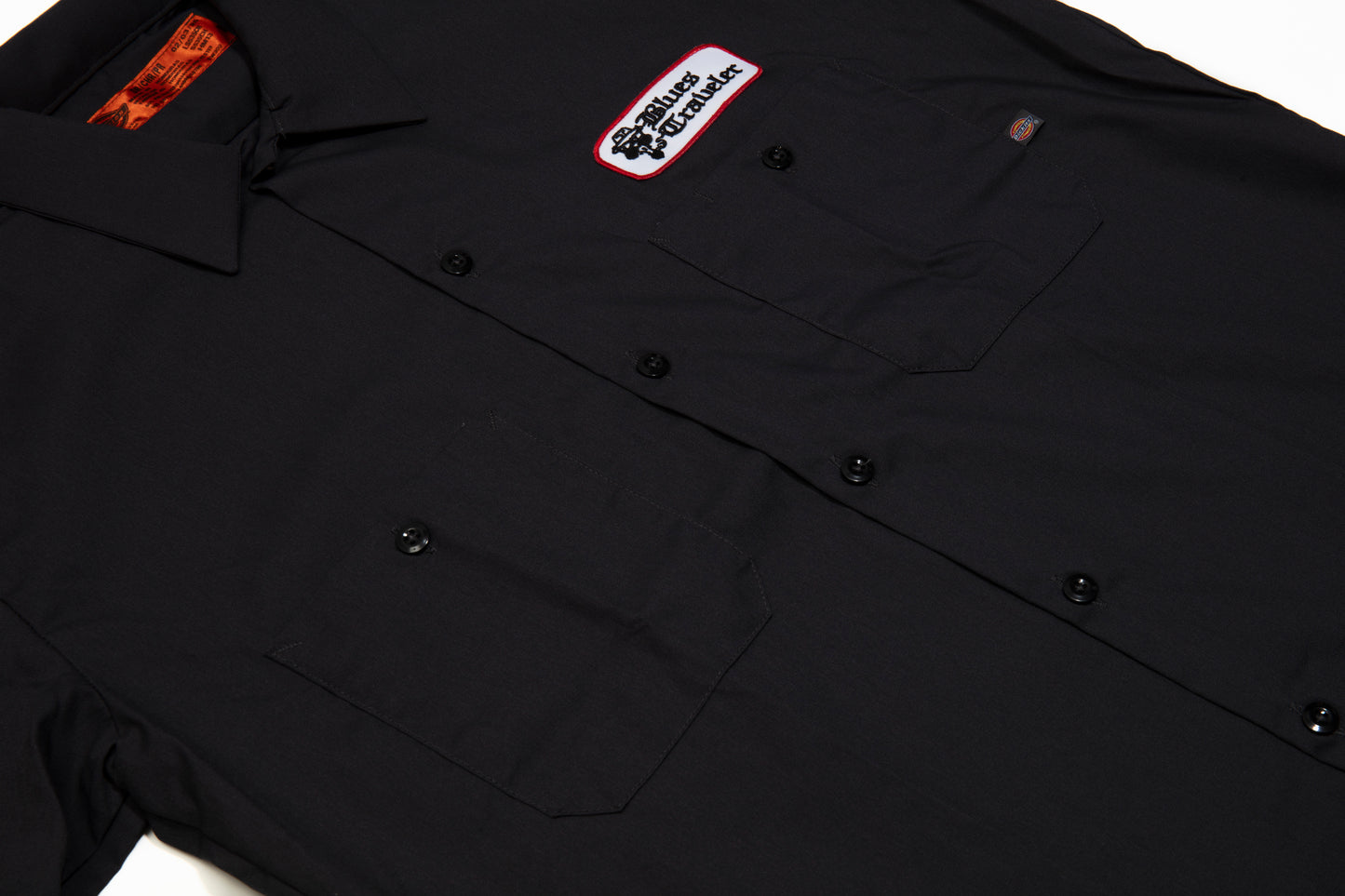 Logo Patch Dickies Short Sleeve Workshirt (Charcoal)
