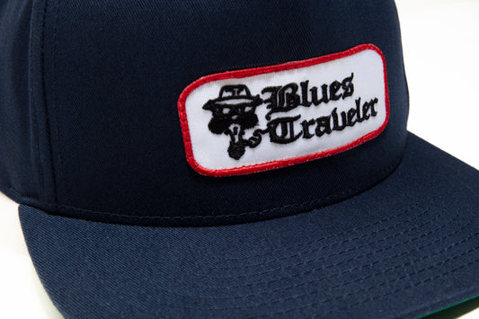 Logo Patch Snapback Hat (Navy)