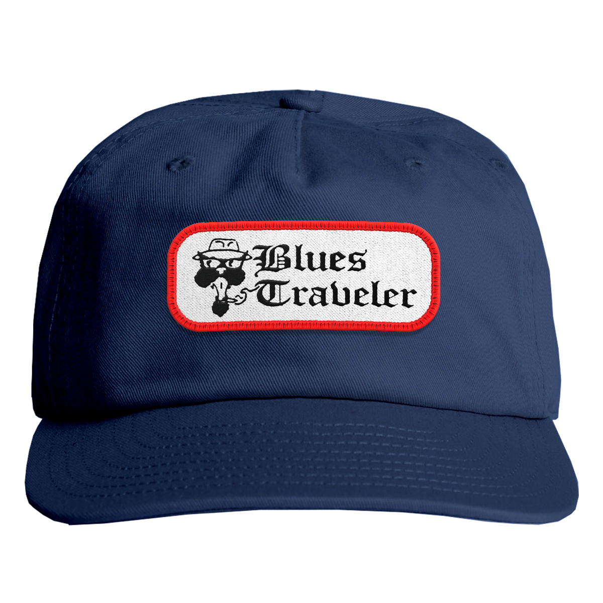 Logo Patch Snapback Hat (Navy)