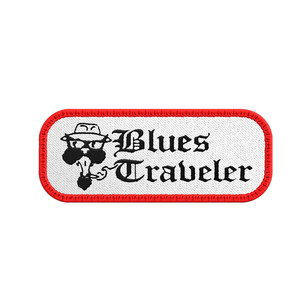 Logo Rectangle Patch (White/Red)